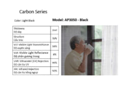 phim cach nhiet Carbon series - AP3050-Black