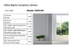 phim cach nhiet Ultra Nano ceramics series - UN99-M4