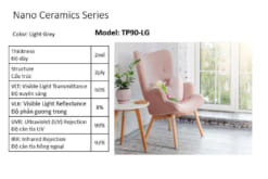 phim cach nhiet Nano ceramics series - TP90-LG