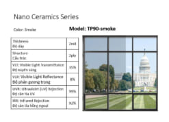 phim cach nhiet Nano ceramics series - TP90-Smoke